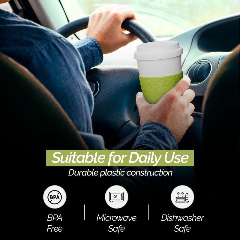 Copco Acadia 16 oz Travel Mug - Insulated Reusable Coffee Tumbler with Double-Walled Plastic, Leak-Proof Lid, BPA-Free - (Green)