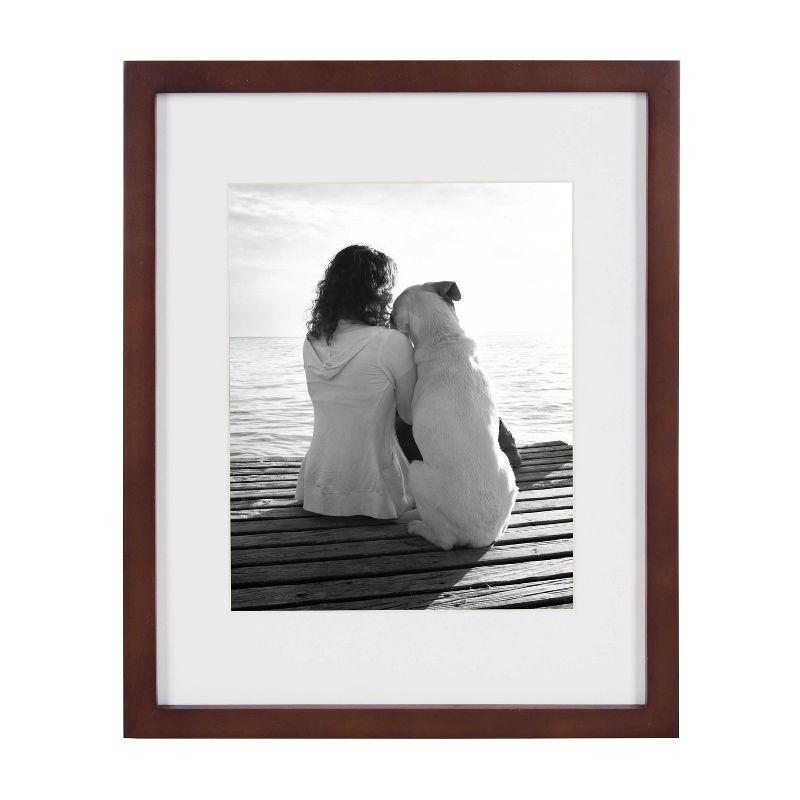 DesignOvation Gallery 11x14 matted to 8x10 Wood Picture Frame, Set of 4