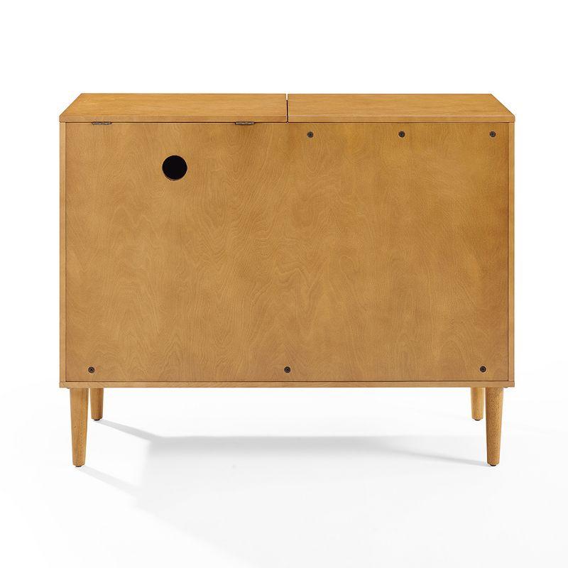 Mid-Century Modern Acorn Wood Everett Media Console with Storage