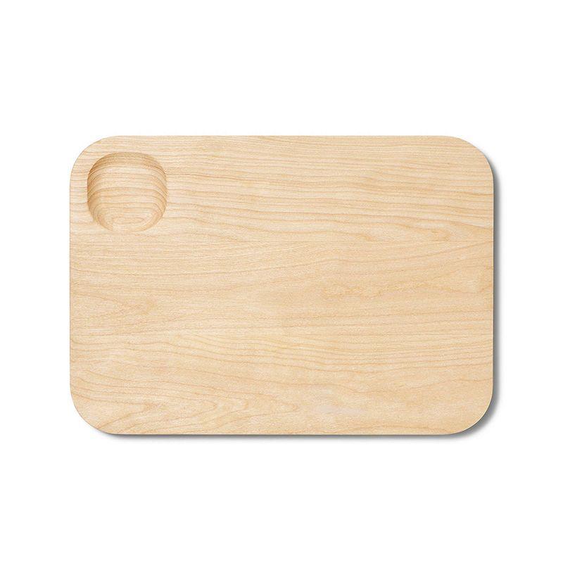 Caraway Home Small Cutting Board: Birch, BPA-Free, Hand Wash, 1-Year Warranty, 10.43" x 7.4", Brown