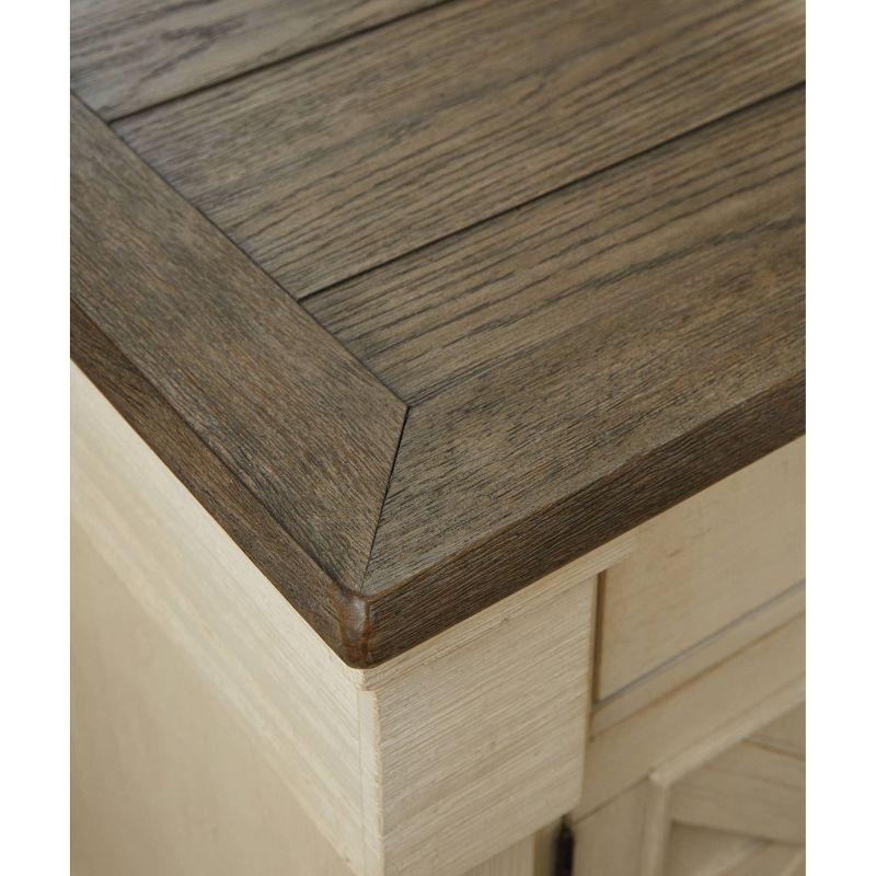 Bolanburg One Drawer Nightstand Antique White: Farmhouse Style with USB Ports - Signature Design by Ashley