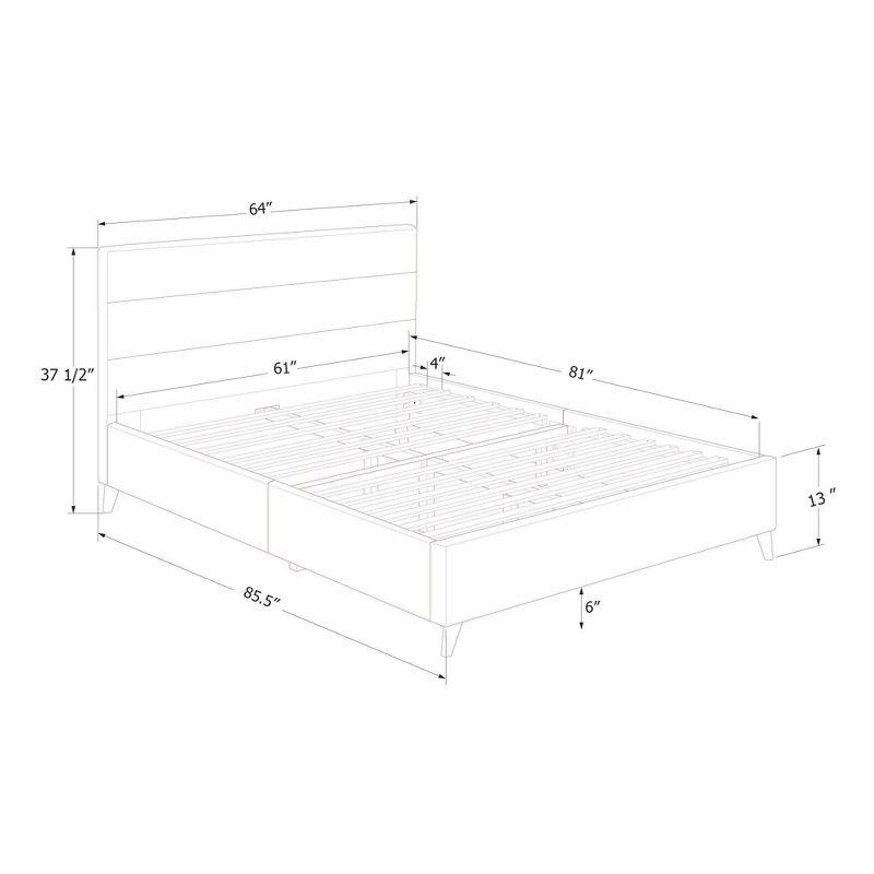 Maliza Upholstered Complete Platform Bed