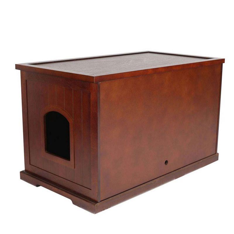 Merry Products Decorative Bench with Enclosed Cat Litter Washroom Box