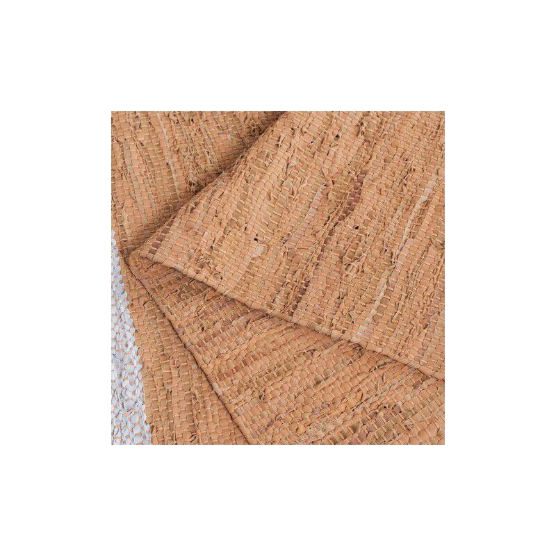 Vintage Leather VTL310 Hand Woven Indoor Accent Rug - Light Grey/Brown - 2'x3' - Safavieh