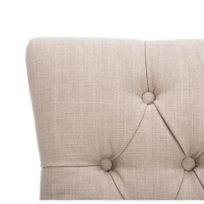 Abby 19''H Tufted Side Chairs (Set of 2) - True Taupe - Safavieh.