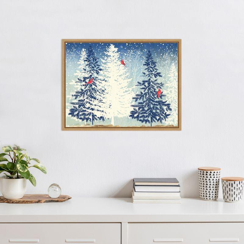 Amanti Art Snow Christmas by PI Studio Framed Canvas Wall Art