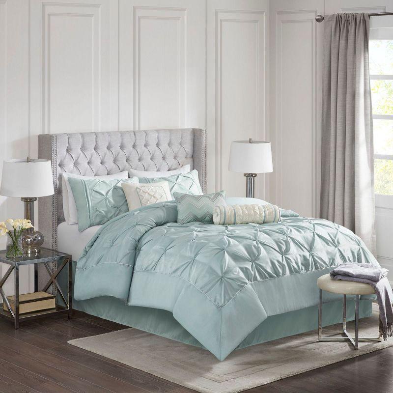 Madison Park Laurel 7 Piece Tufted Comforter Set