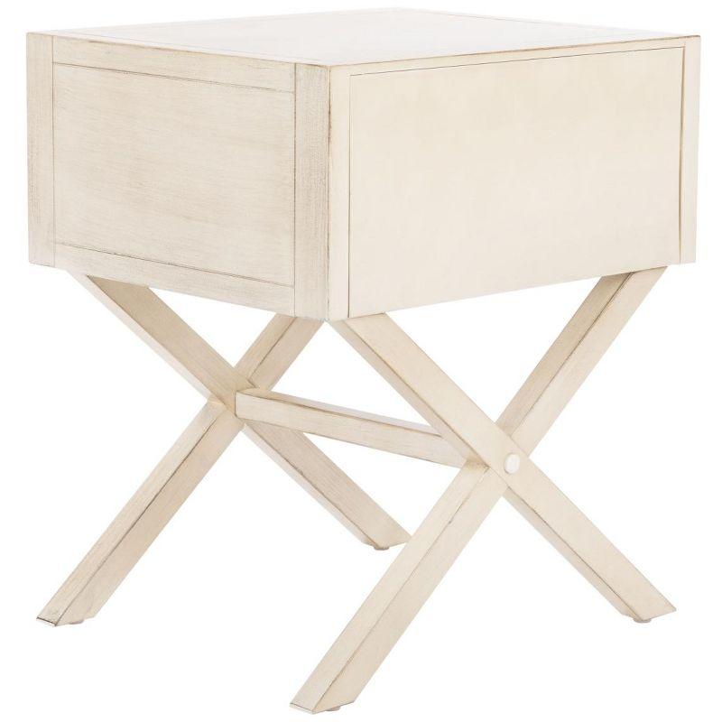 Sadie 1 Drawer Nightstand - NST9200 - Antique/White - Safavieh