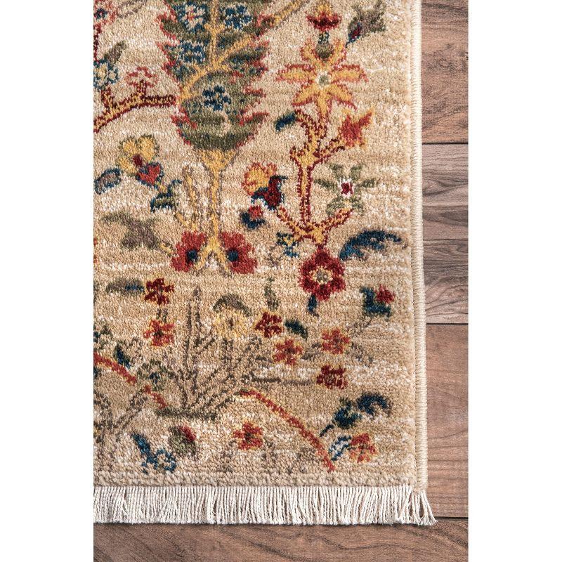 Nuloom Dasilva Geometric 2x6 Runner Indoor Area Rug for Living Room Bedroom Dining Room Entryway Hallway Kitchen, Olive/Multicolor