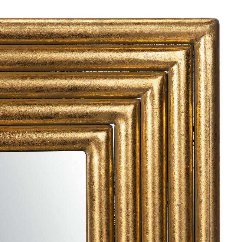 Trenla 48" Gold Foil Rectangular Wood Mirror