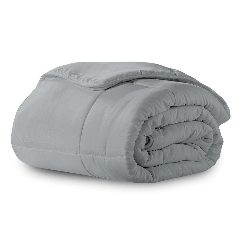 Microfiber Down-Alternative Solid Color Comforter