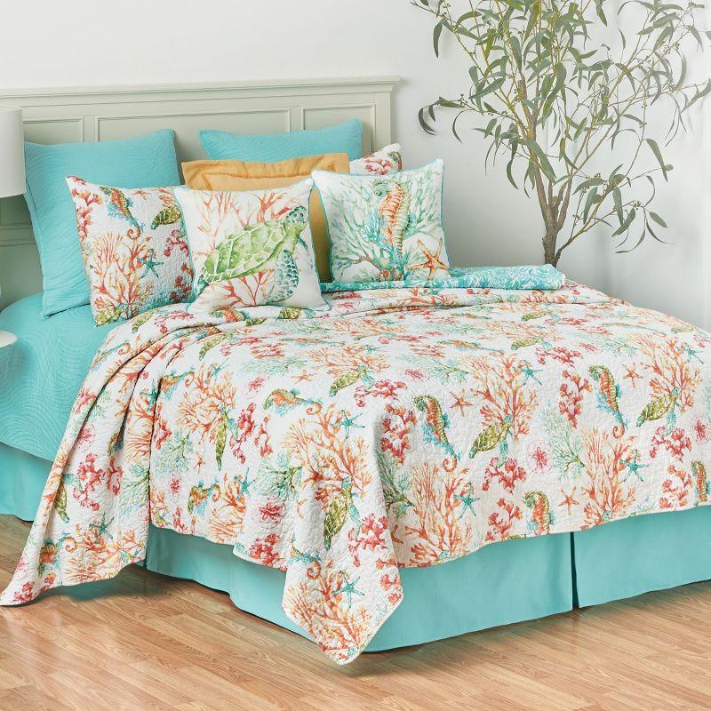 C&F Home Chandler Colorful Seahorse Printed Throw Pillow