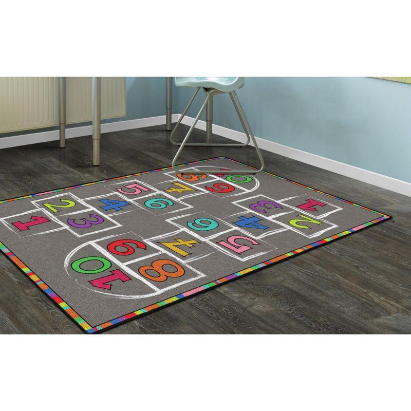 Hopscotch Multicolor Numbers Children's Activity Rug, 3' x 5'