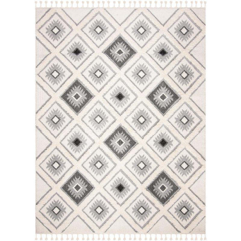 Moroccan Tassel Shag MTS601 Power Loomed Area Rug  - Safavieh