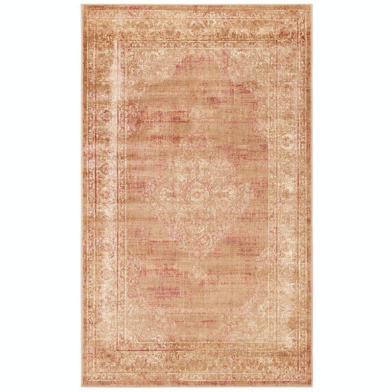 Vintage VTG112 Power Loomed Indoor Skid-Resistant Accent Rug - Taupe - 3'3"x5'7" - Safavieh