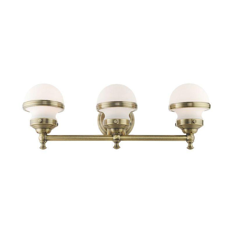 Livex Lighting Oldwick 3 - Light Vanity in  Antique Brass