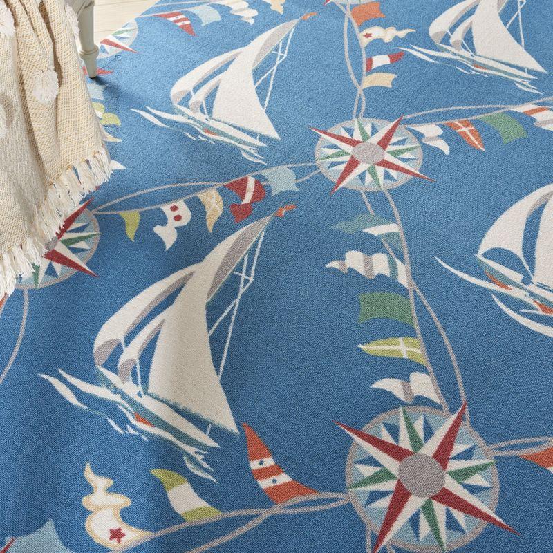 Waverly Navy Outdoor Area Rug