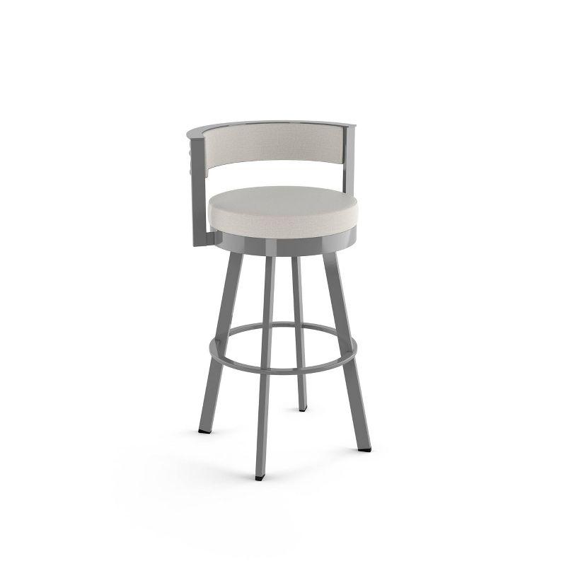 Amisco Browser Upholstered Barstool Gray