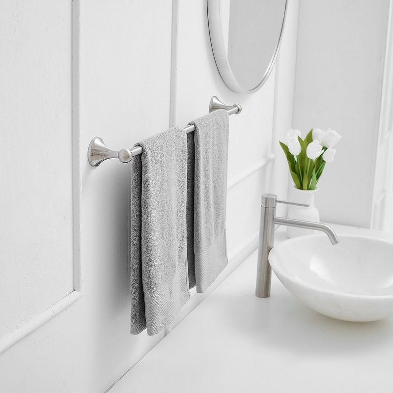 BWE Traditional 24 in. Wall Mounted Bathroom Accessories Towel Bar Space Saving and Easy to Install