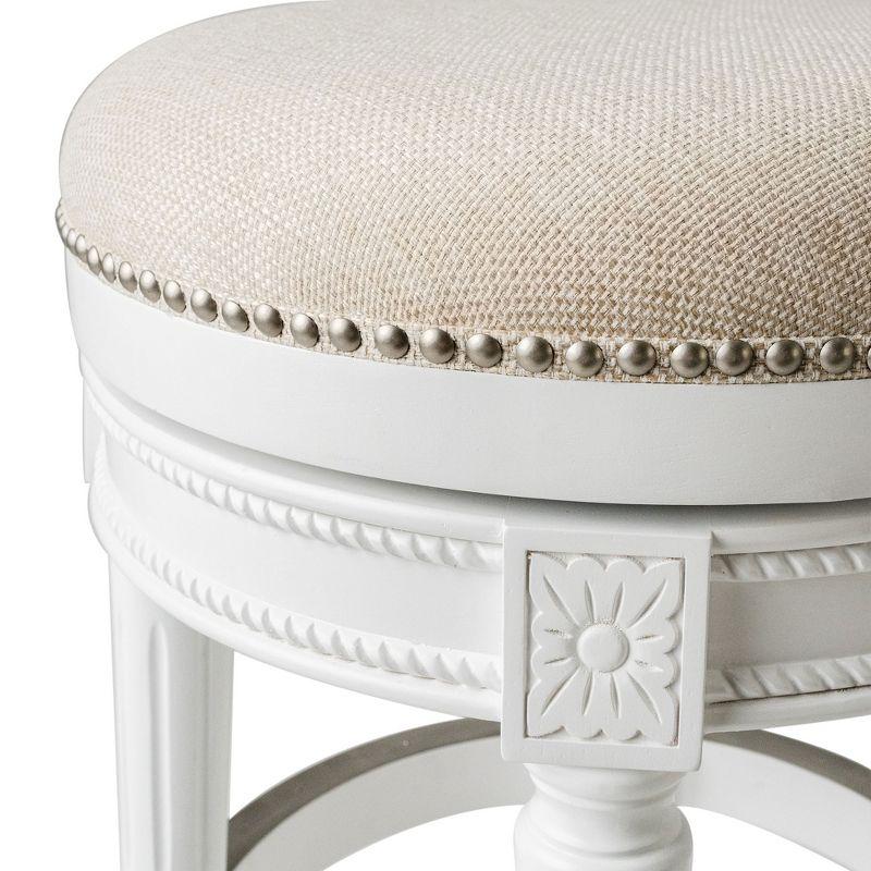 Maven Lane Maven Lane Pullman Backless Stool with Fabric Upholstery