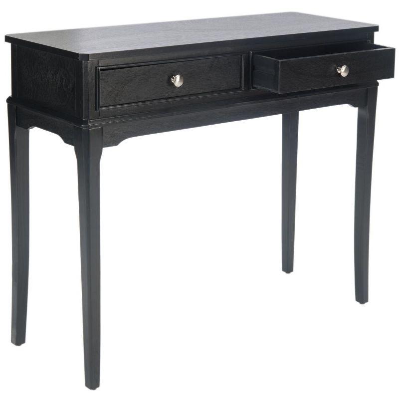 Opal 2 Drawer Console Table - CNS5726B - Black - Safavieh