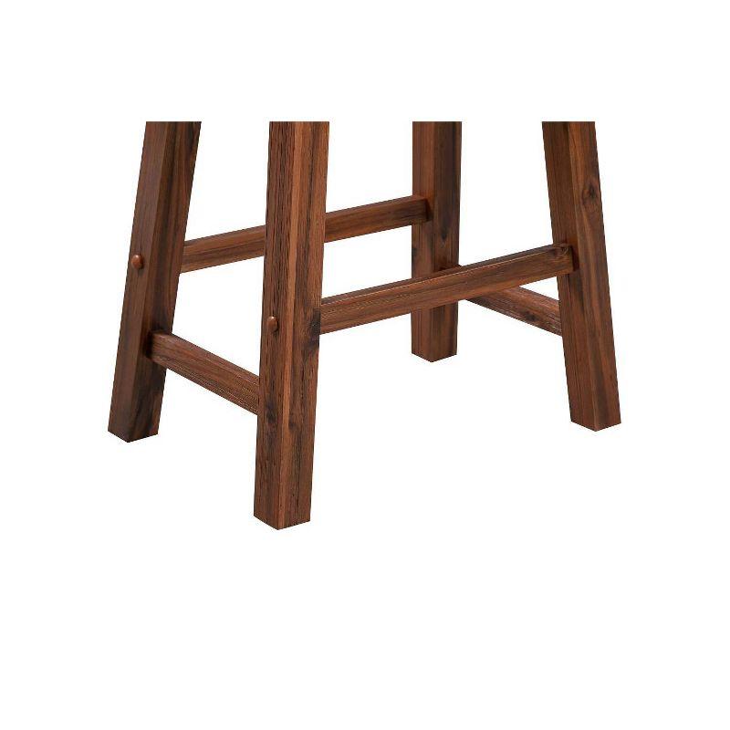 NIHAISHI Backless Saddle Kitchen Counter Stool ,Set of 2