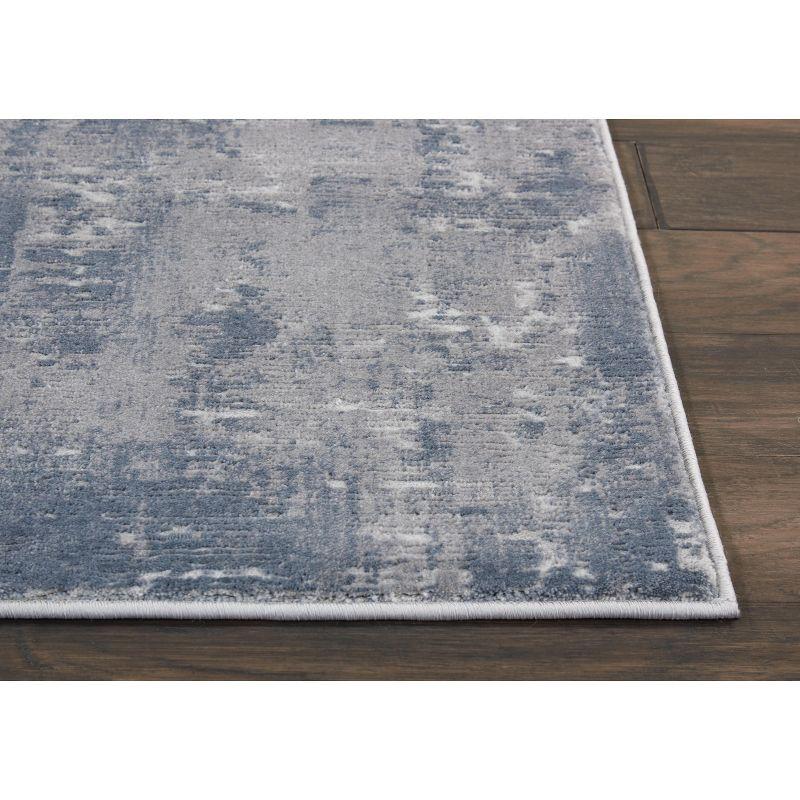 Nourison Rustic Textures Painterly Indoor Rug Grey 2'2" x 7'6"
