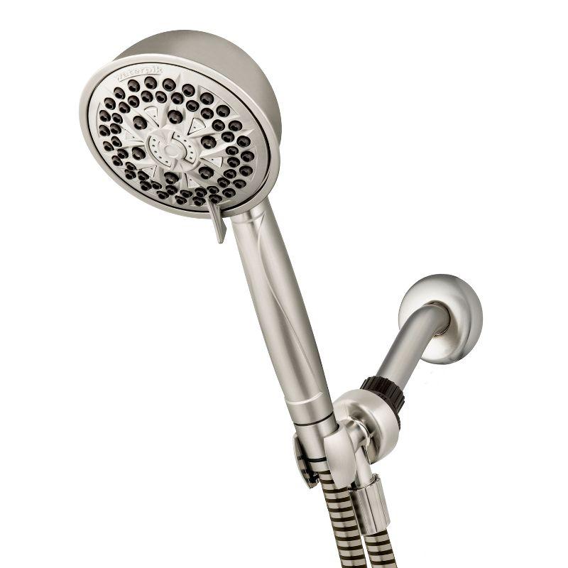 Brushed Nickel 7-Setting Handheld Shower Head with PowerPulse Massage