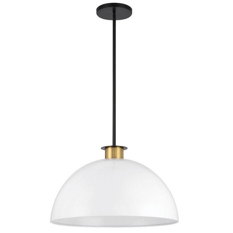 Crystorama Lighting Gigi 1 - Light Pendant in  Black/Aged Brass