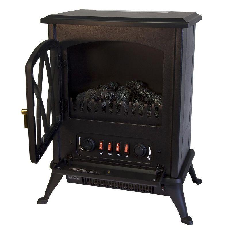 Comfort Glow Ashton Sleek Finish Compact size Electric Heating Stove