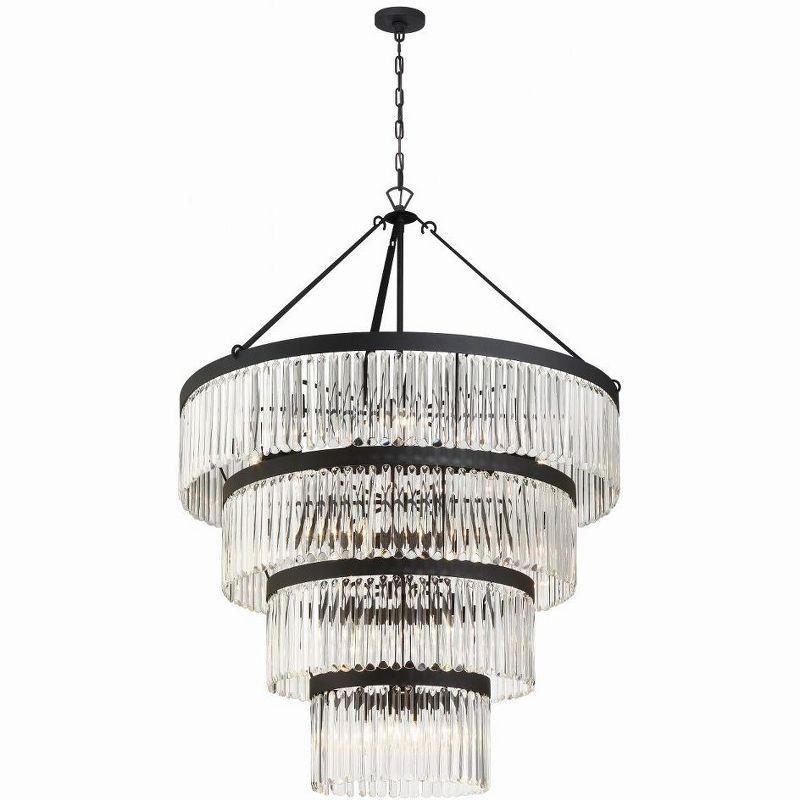 Crystorama Lighting Emory 22 - Light Chandelier in  Black Forged