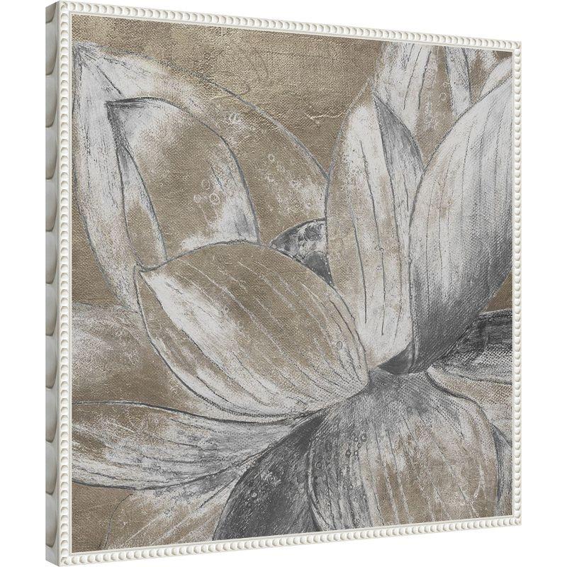 Amanti Art Soft Lotus Blossom by Patricia Pinto Canvas Wall Art Print Framed 22 x 22-in.