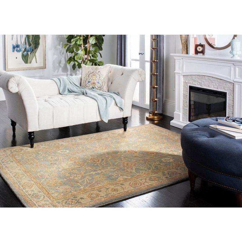 Antiquity AT314 Hand Tufted Area Rug - Blue/Ivory - 8'3"x11' - Safavieh.