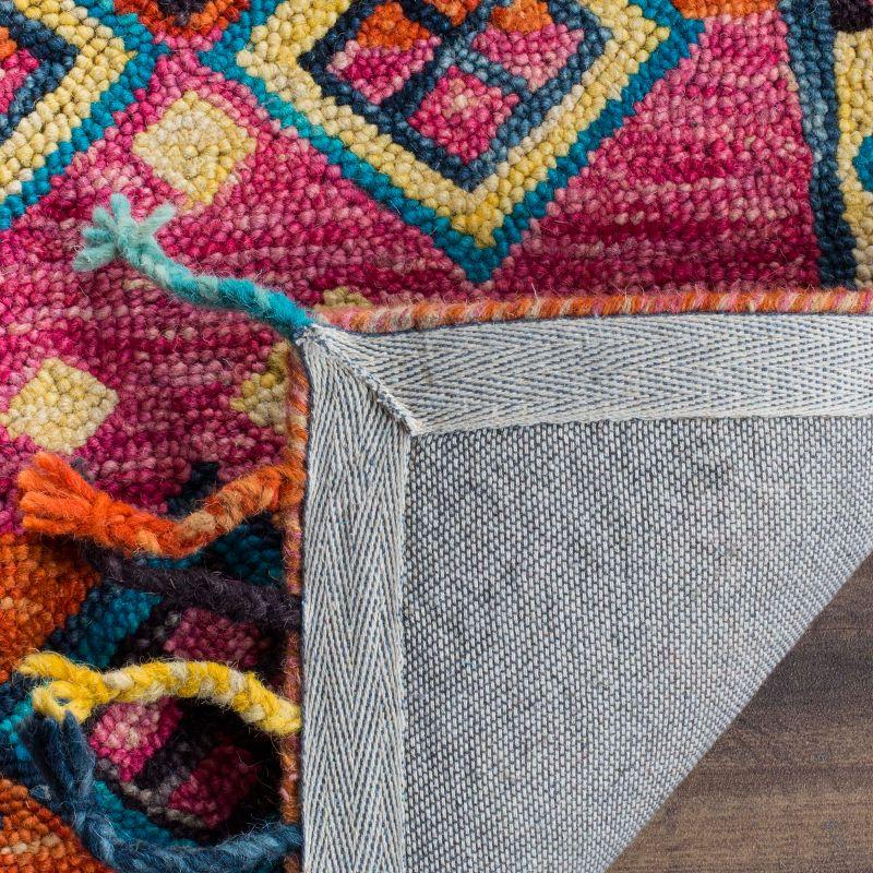 Aspen APN138 Hand Tufted Runner Rug - Orange/Fuchsia - 2'3"x13' - Safavieh.