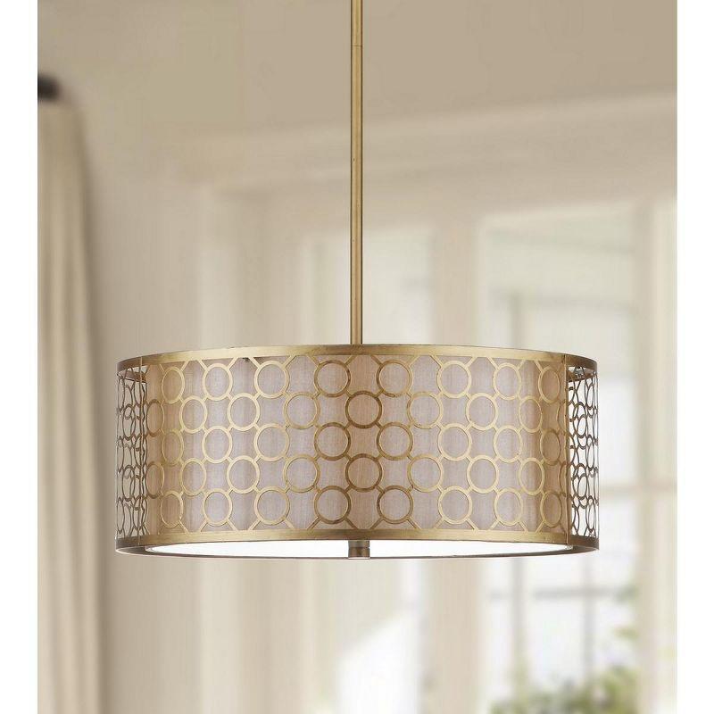 Torpoint 3 - Light Dimmable Drum Chandelier