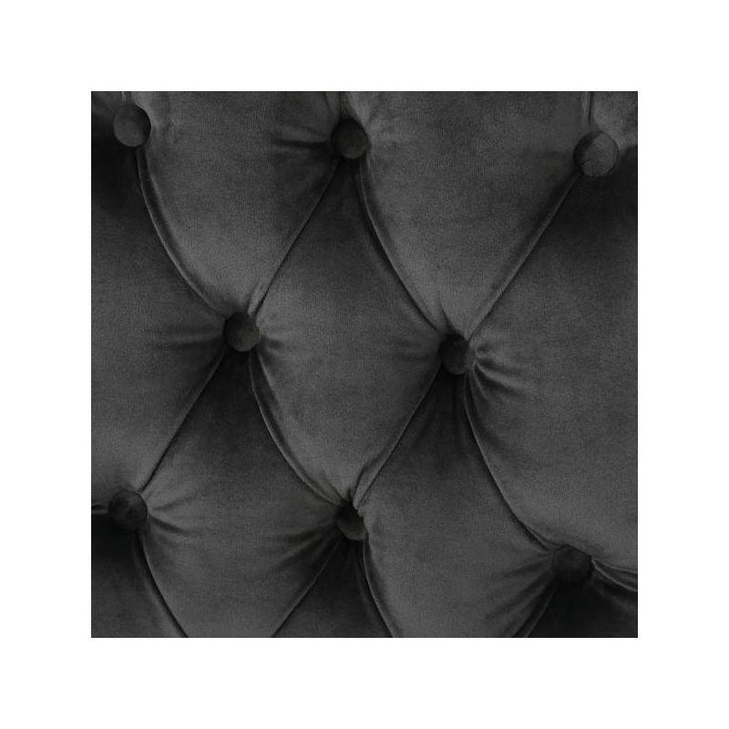 Set of 2 Saltillo New Velvet Dining Chair Charcoal - Christopher Knight Home: Upholstered, Button Tufted