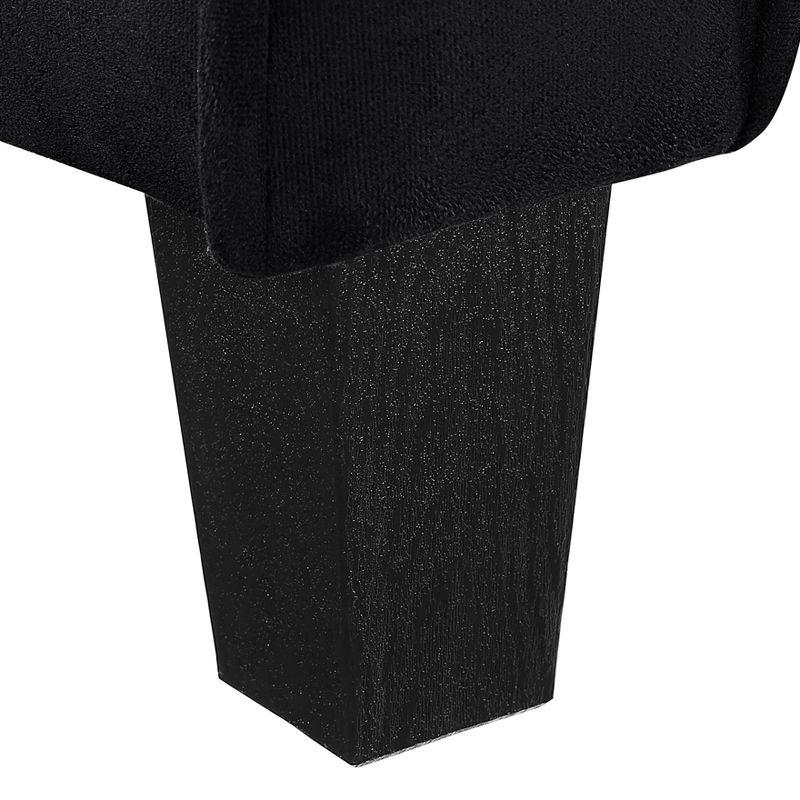 Harper Tufted Microfiber Sofa Black - Lifestyle Solutions