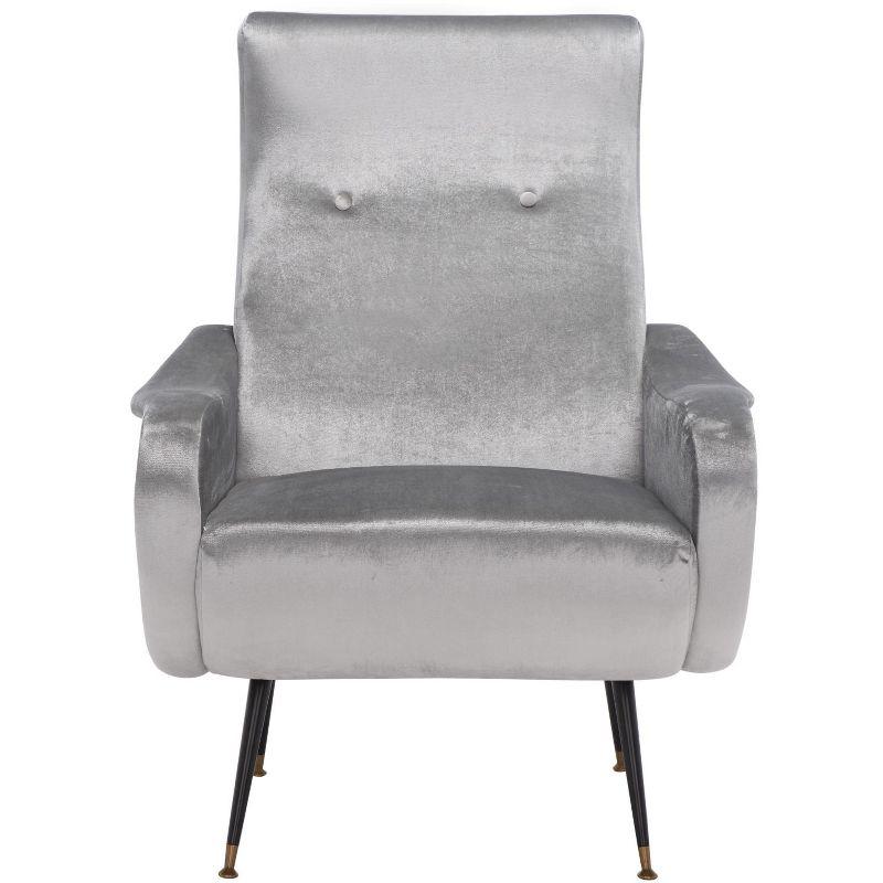 Elicia Accent Chair - FOX6260 - Light Grey - Safavieh