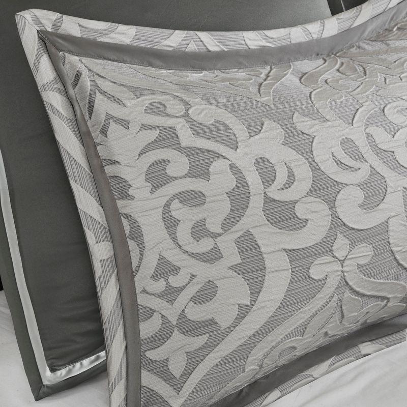Madison Park Odette Jacquard 8 Piece Comforter Set