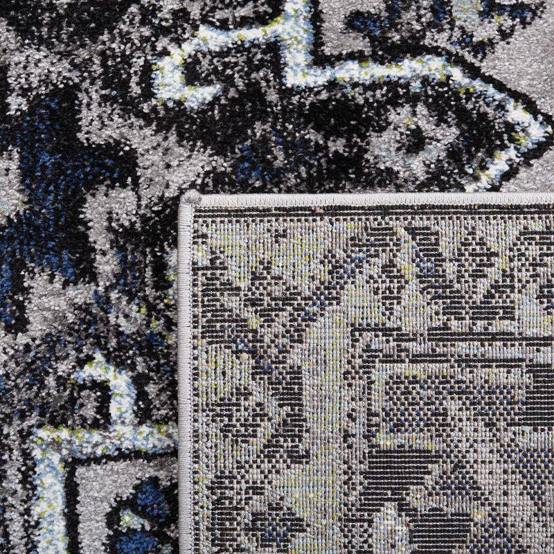 Vintage Hamadan VTH211 Power Loomed Indoor Runner Rug - Light Grey/Dark Grey - 2'3"x6' - Safavieh
