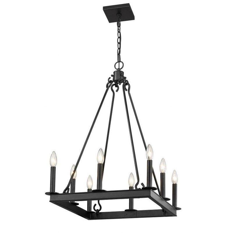 Z-Lite Barclay 8 - Light Chandelier in  Matte Black