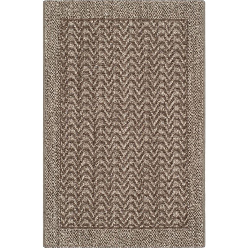 Gray Geometric Sisal 2' x 3' Area Rug