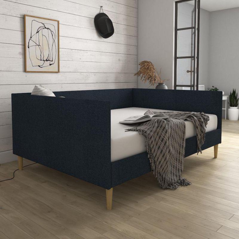 DHP Franklin Mid Century Daybed, Full, Navy Linen