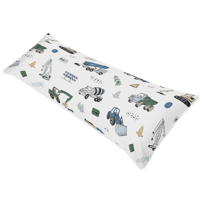 Construction Truck Microfiber/Polyester Twill Pillowcase