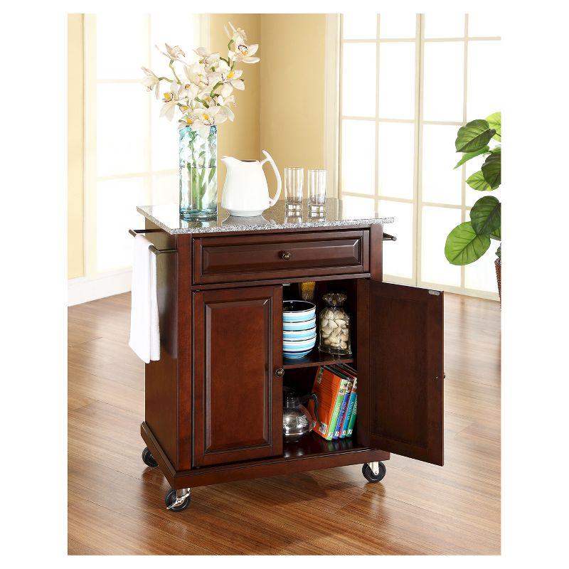 Solid Granite Top Portable Kitchen Cart/Island - Crosley