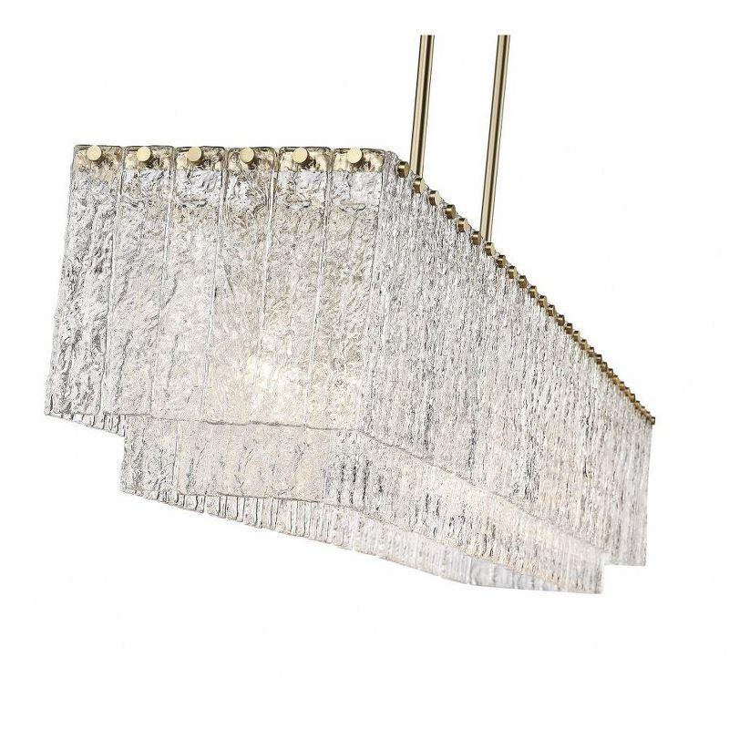 Z-Lite Glacier 7 - Light Island Pendant Light in  Modern Gold