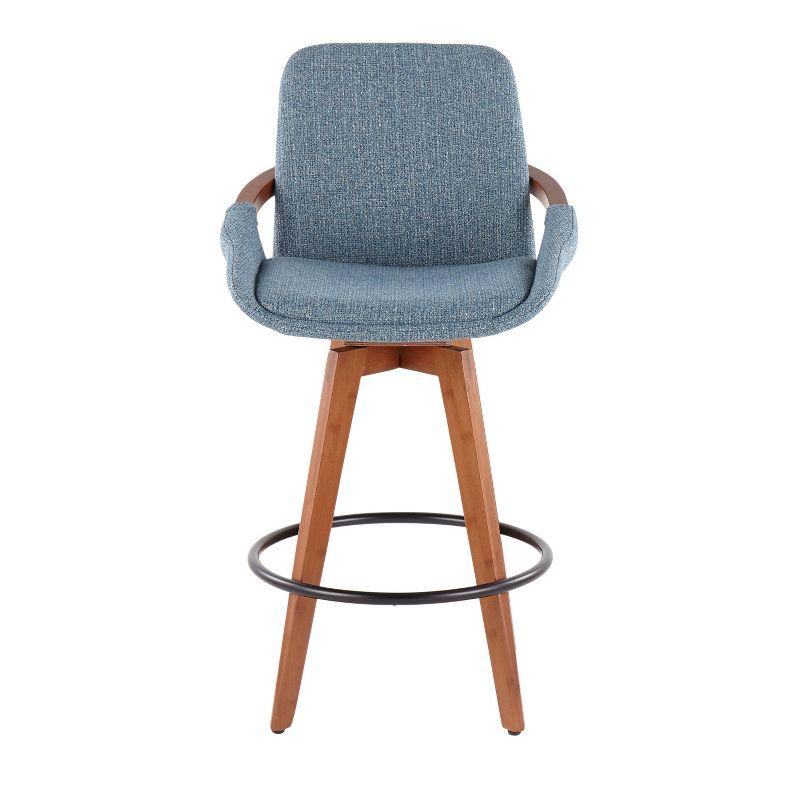 George Oliver Whitacre 29" Fabric Swivel Stool