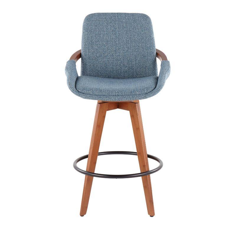 Cosmo Mid-Century Modern Modern Counter Height Barstool - LumiSource