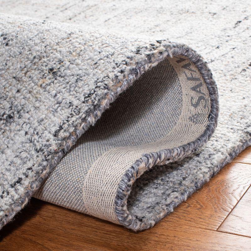 Abstract ABT141 Handmade Indoor Area Rug - Camel/Black - 6'x6' - Safavieh
