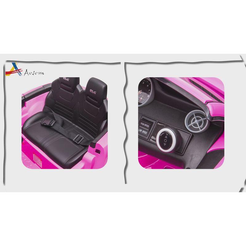 Aosom Aosom 12V Electric Car for Kids Ride On Toy Battery Powered Toddler Electric Vehicles Big Wheels for Girls to Drive